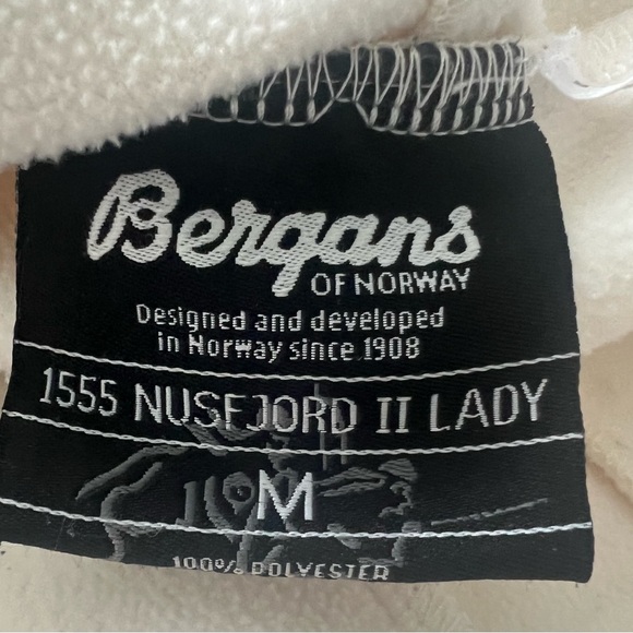 Bergans Of Norway 1555 NUSFJORD II LADY Soft Shell Women Jacket Cream Size M - Picture 10 of 15